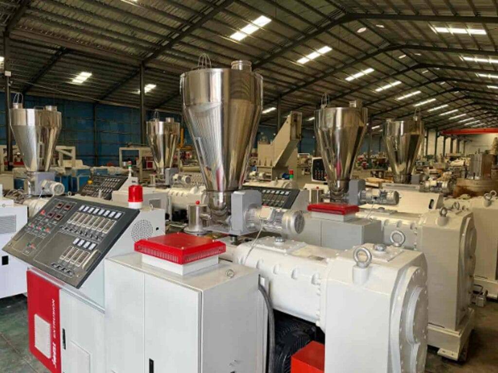 plastic pipe extrusion machine